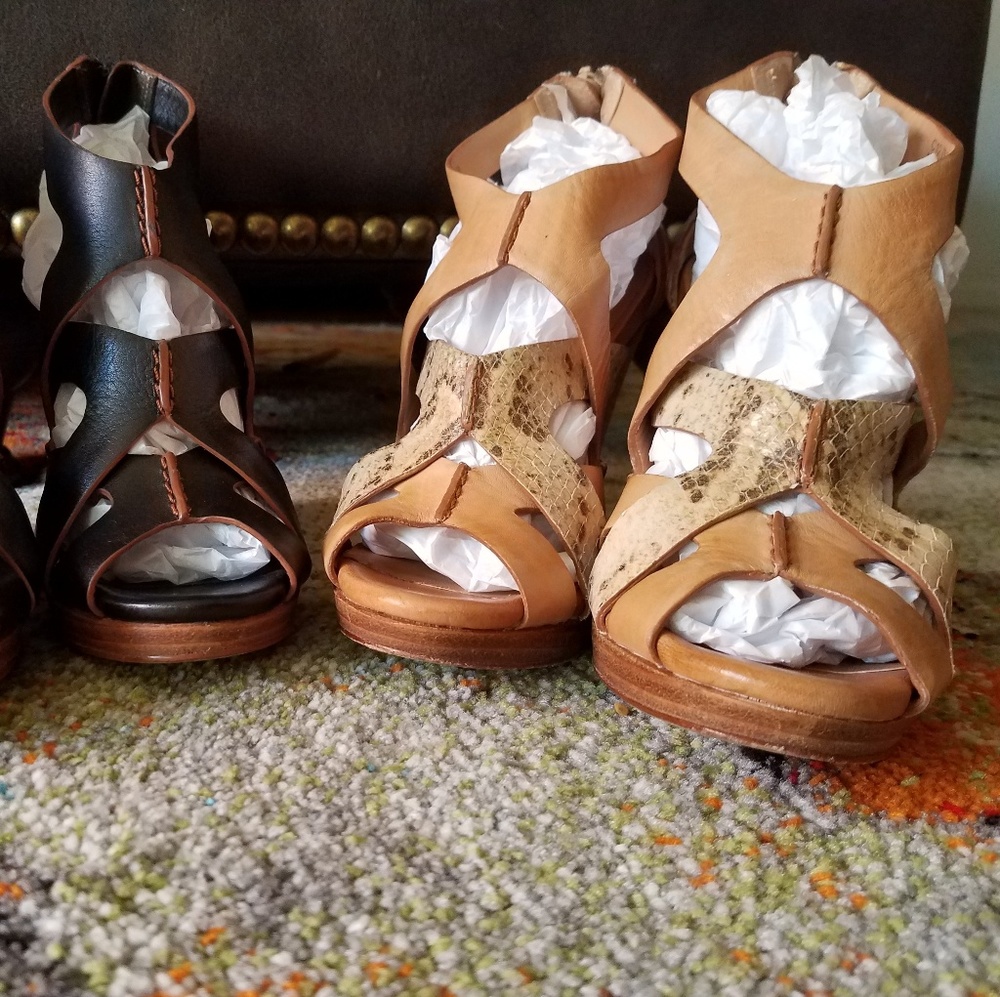 Cole Haan Nikeair system wedge sandals 5